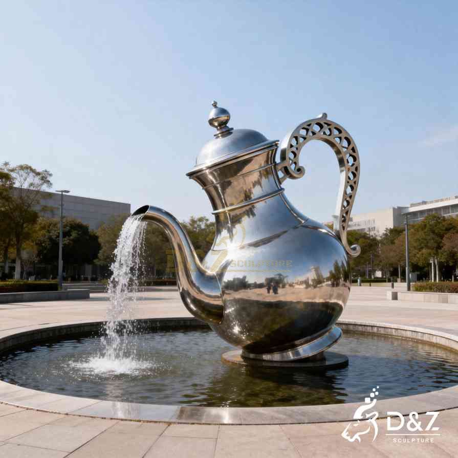 Metal Teapot Fountain 5 Metal Teapot Fountain 5