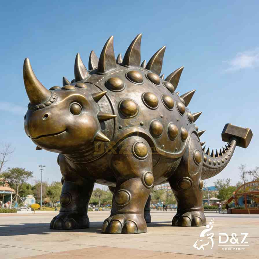 Bronze Stegosaurus Statue 2 Bronze Stegosaurus Statue 2
