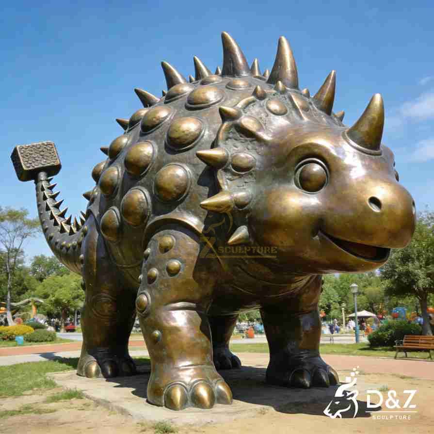 Bronze Stegosaurus Statue 4 Bronze Stegosaurus Statue 4