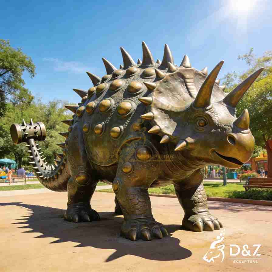 Bronze Stegosaurus Statue 5 Bronze Stegosaurus Statue 5