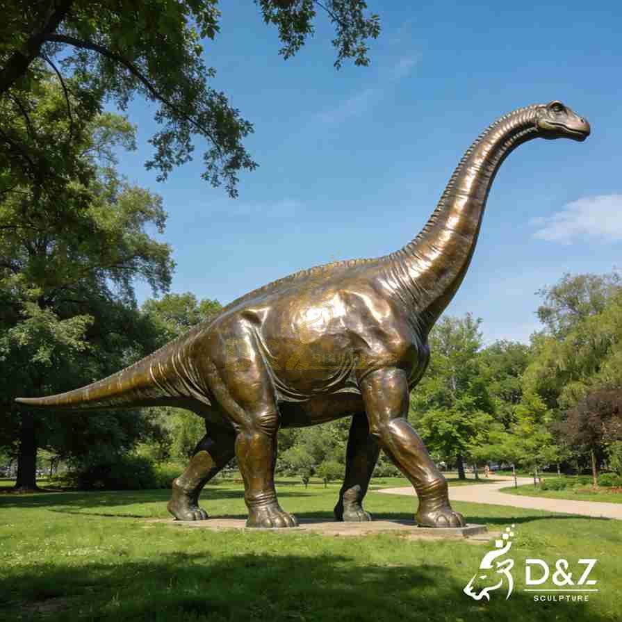 Bronze Brachiosaurus Statue 2