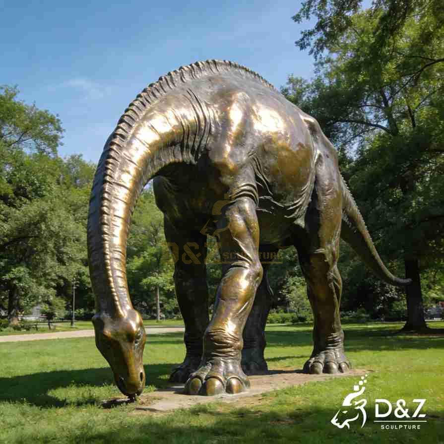 Bronze Brachiosaurus Statue 3