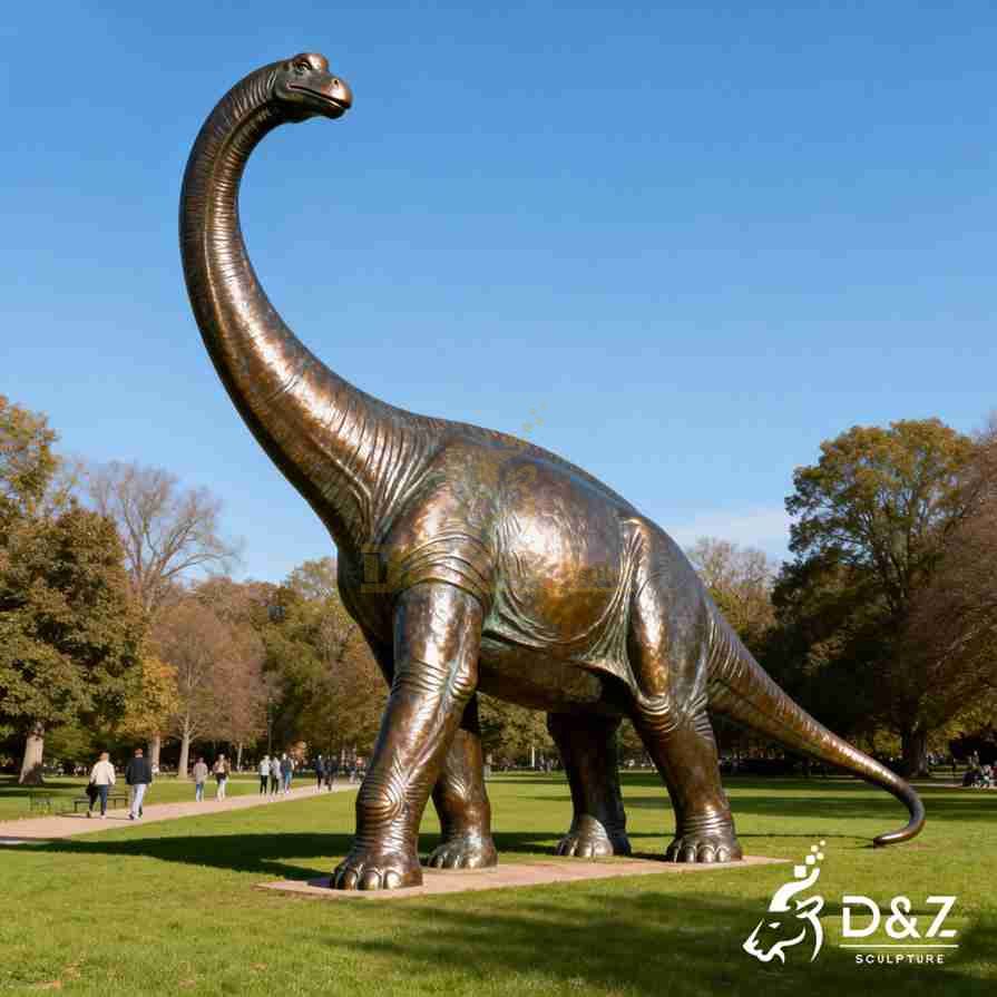 Bronze Brachiosaurus Statue 6