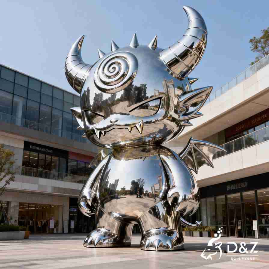Large Metal Demon Sculpture 6