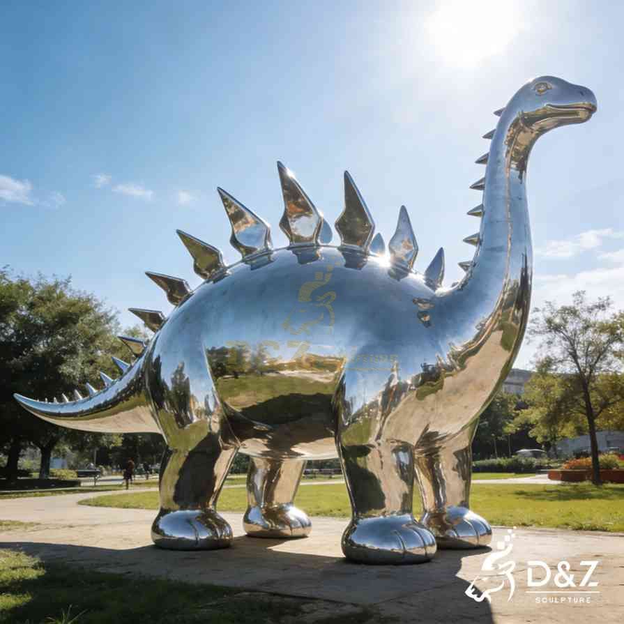 Metal Stegosaurus Sculpture 4