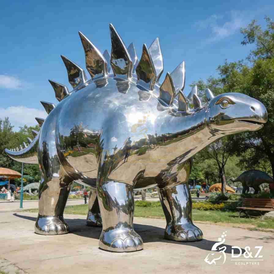 Metal Stegosaurus Sculpture 5