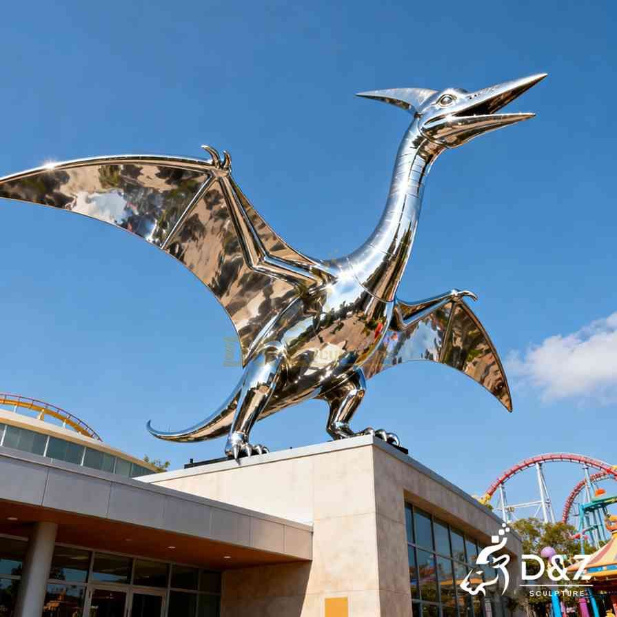 Metal Pterodactyl Sculpture 1 Metal Pterodactyl Sculpture 1