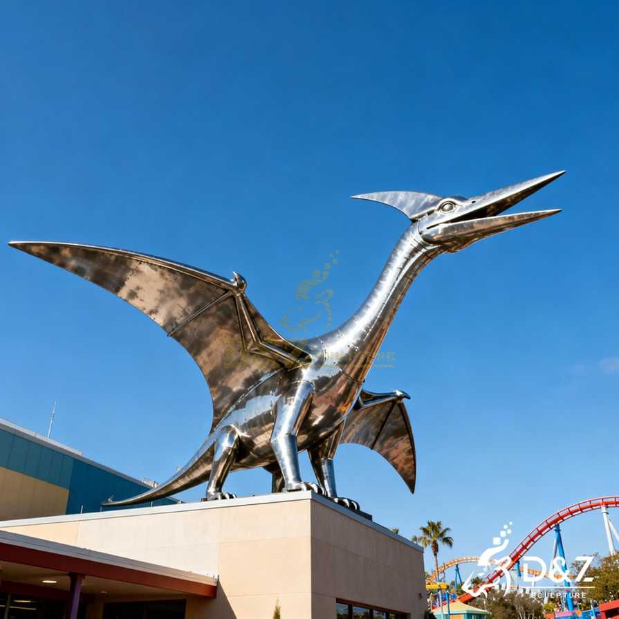 Metal Pterodactyl Sculpture 3 Metal Pterodactyl Sculpture 3