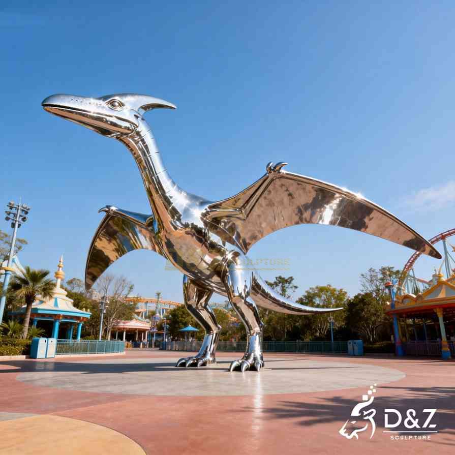 Metal Pterodactyl Sculpture 5 Metal Pterodactyl Sculpture 5