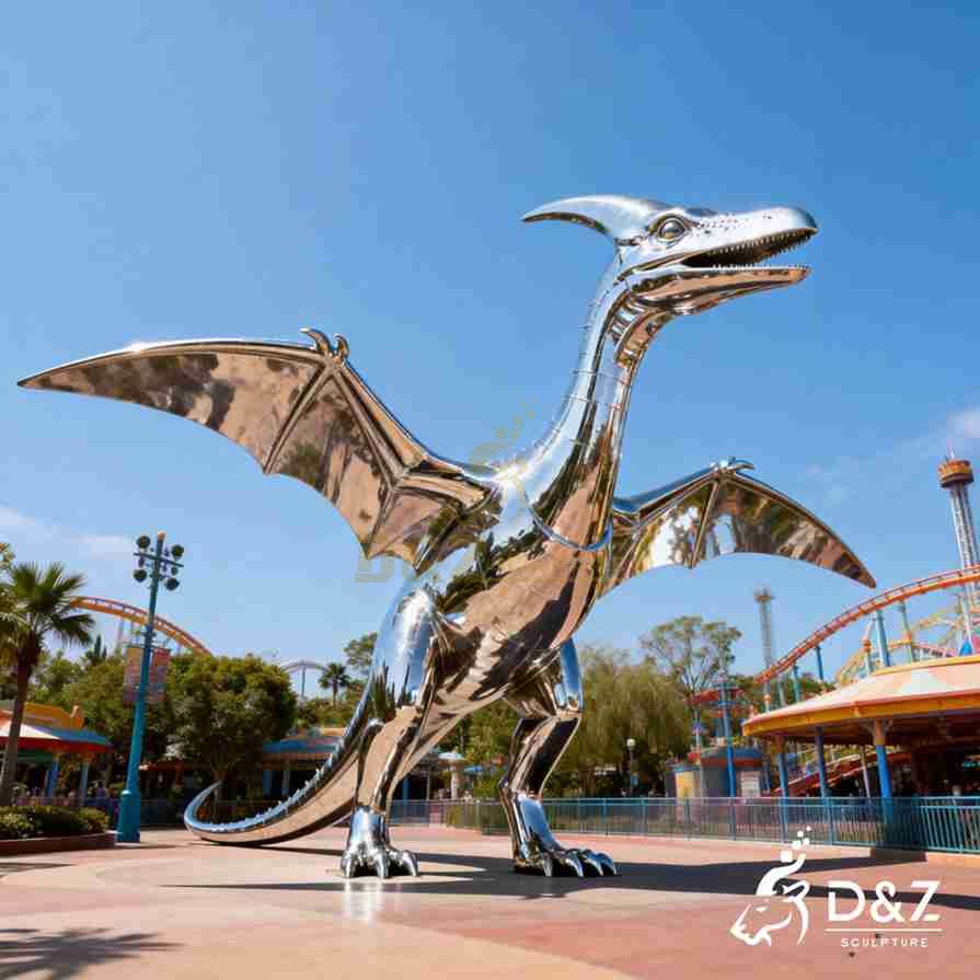 Metal Pterodactyl Sculpture 6 Metal Pterodactyl Sculpture 6