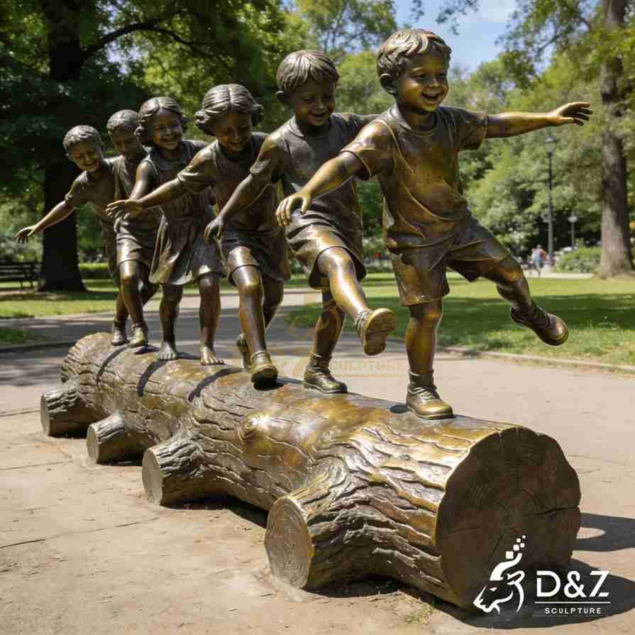 Bronze Children Statues 2