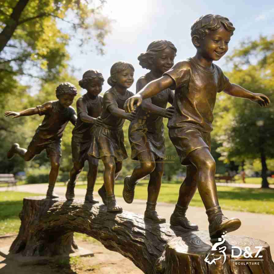 Bronze Children Statues 3