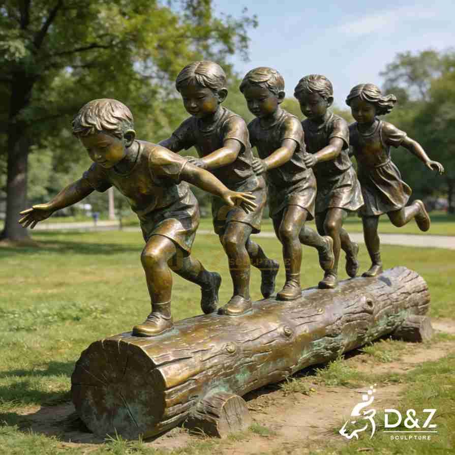 Bronze Children Statues 6
