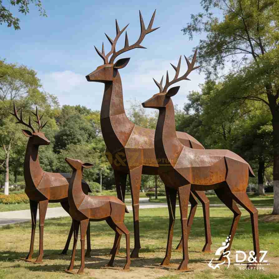 Geometric Deer Sculpture 6