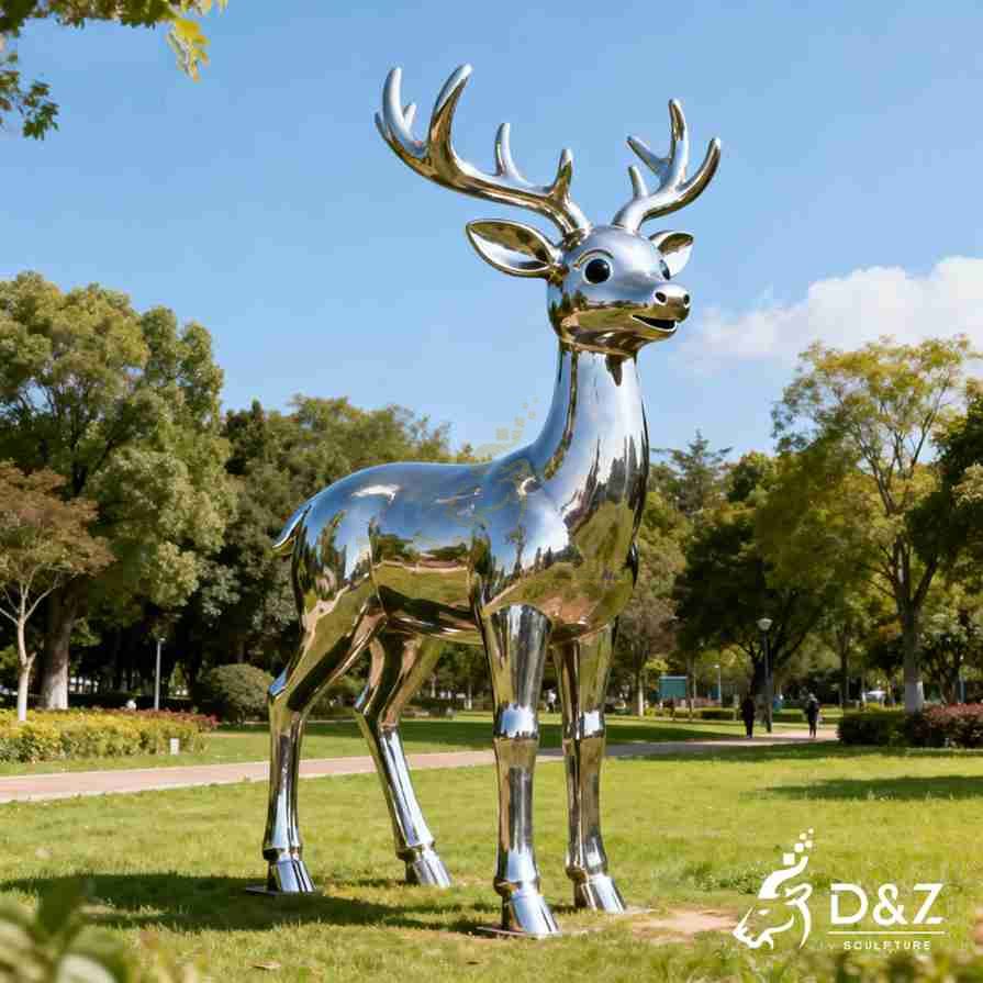 Metal Deer Sculpture 2
