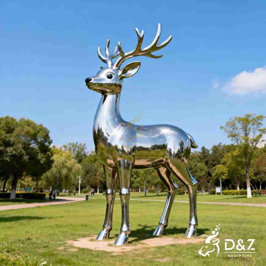 Metal Deer Sculpture 4