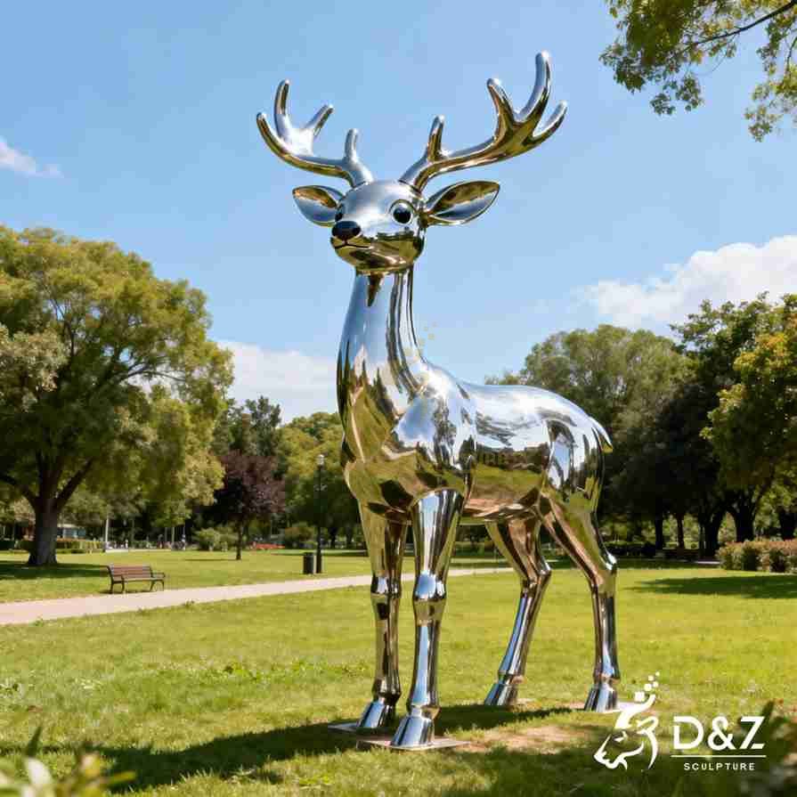 Metal Deer Sculpture 5