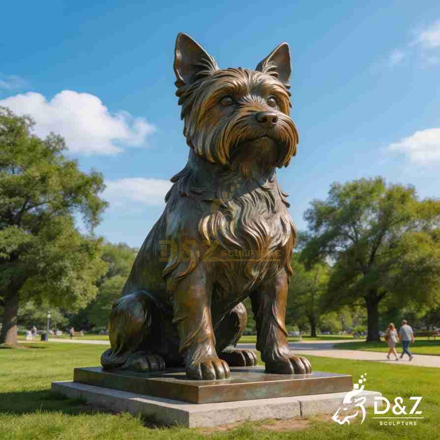 yorkshire terrier statues 2