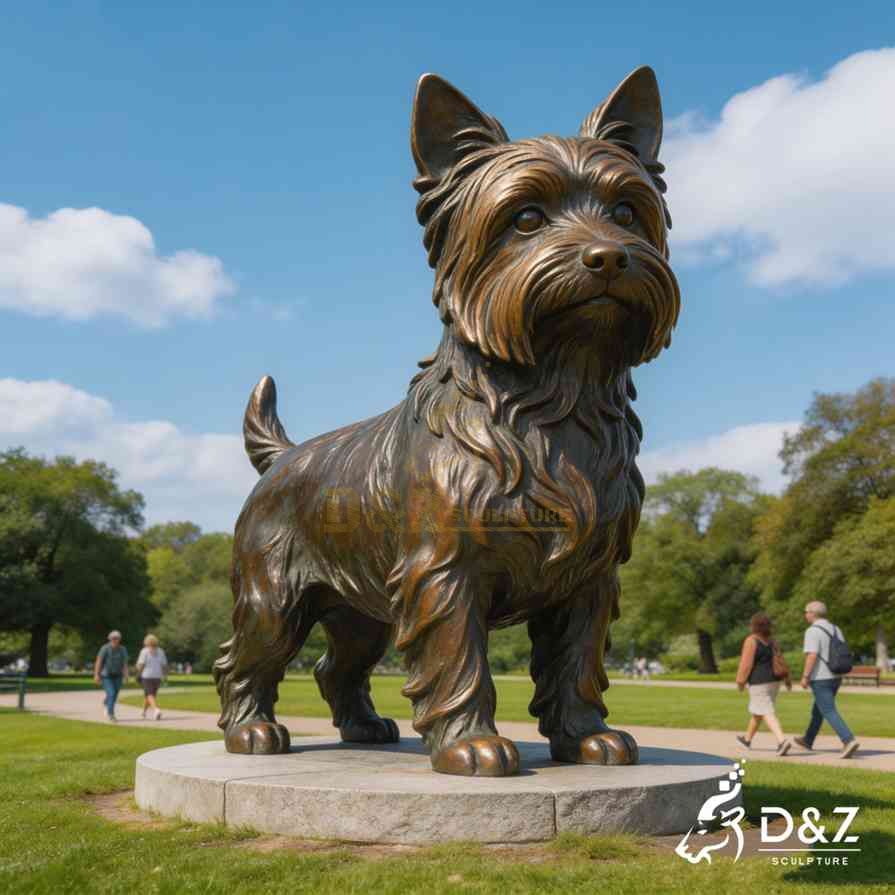 yorkshire terrier statues 3