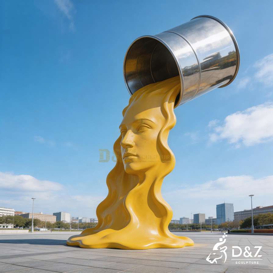 Metal Face Art Sculpture 4