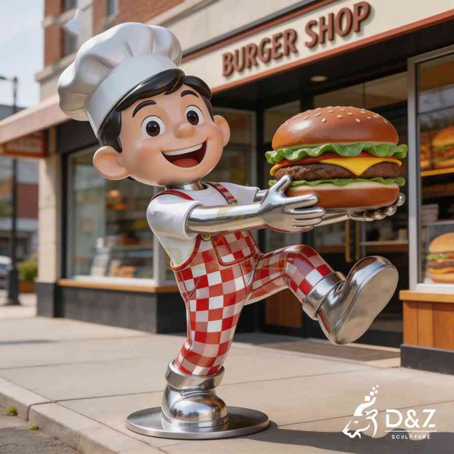 Hamburger Chef Boy Sculpture 1 Hamburger Chef Boy Sculpture 1