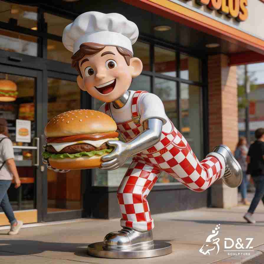 Hamburger Chef Boy Sculpture 4 Hamburger Chef Boy Sculpture 4