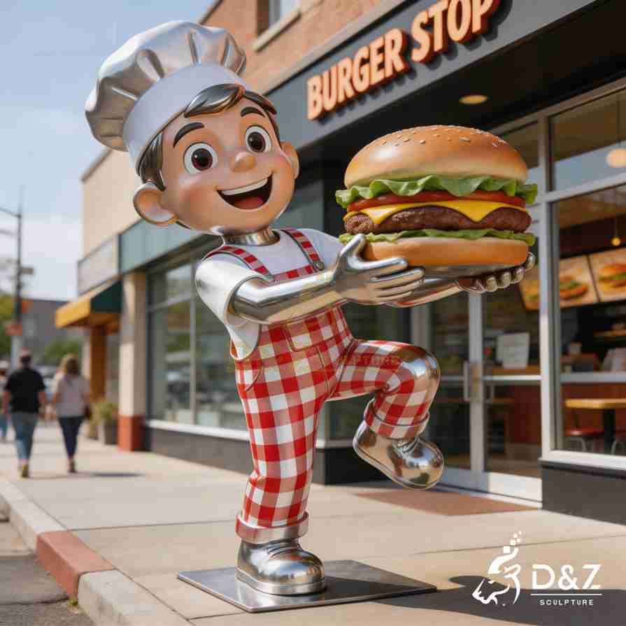 Hamburger Chef Boy Sculpture 6 Hamburger Chef Boy Sculpture 6