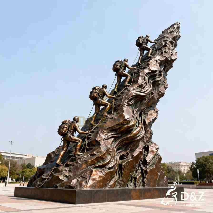 Bronze Climbing Man Sculpture 1 Bronze Climbing Man Sculpture 1