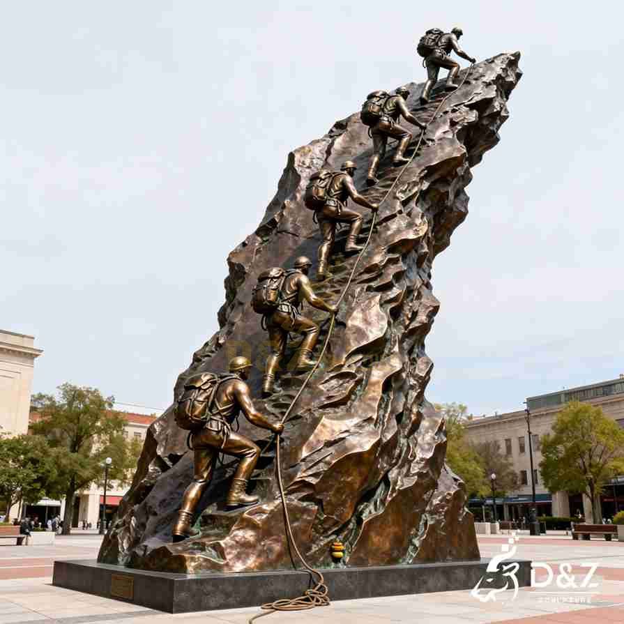 Bronze Climbing Man Sculpture 2 Bronze Climbing Man Sculpture 2