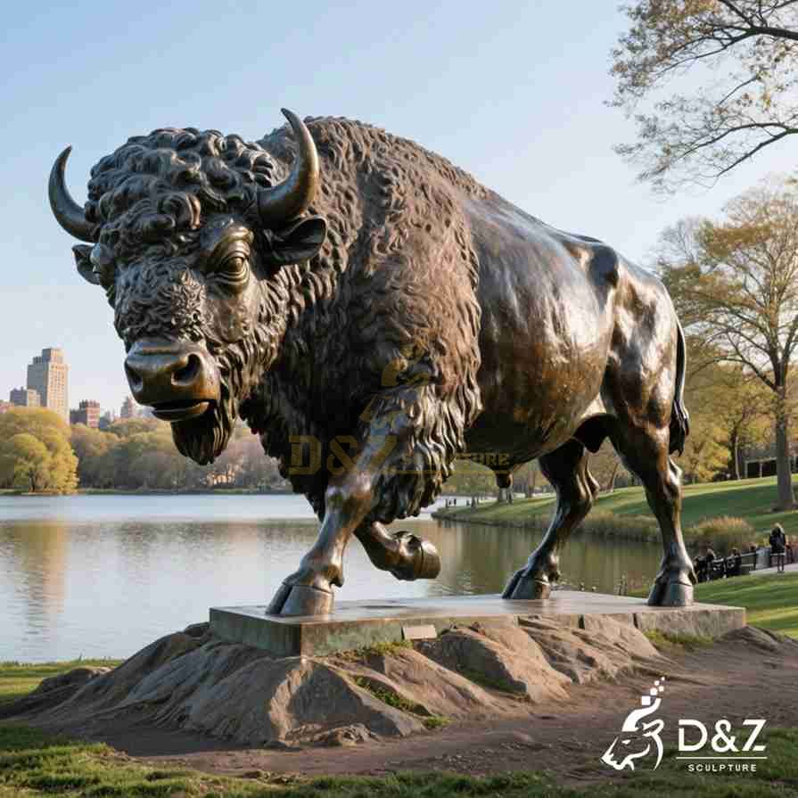 Bronze Bison Statue 6 Bronze Bison Statue 6