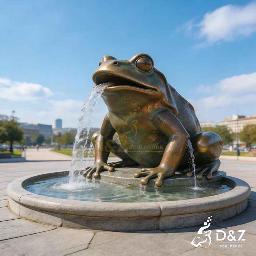 Bronze Frog Fountain 2