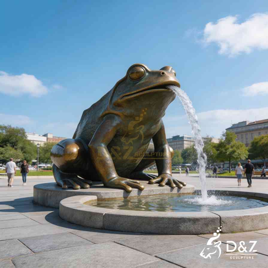 Bronze Frog Fountain 5