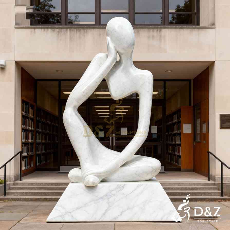 Marble Reading Statue 6