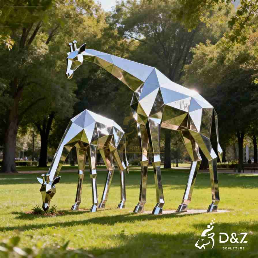 Geometric Modern Giraffe Sculpture 6 Geometric Modern Giraffe Sculpture 6