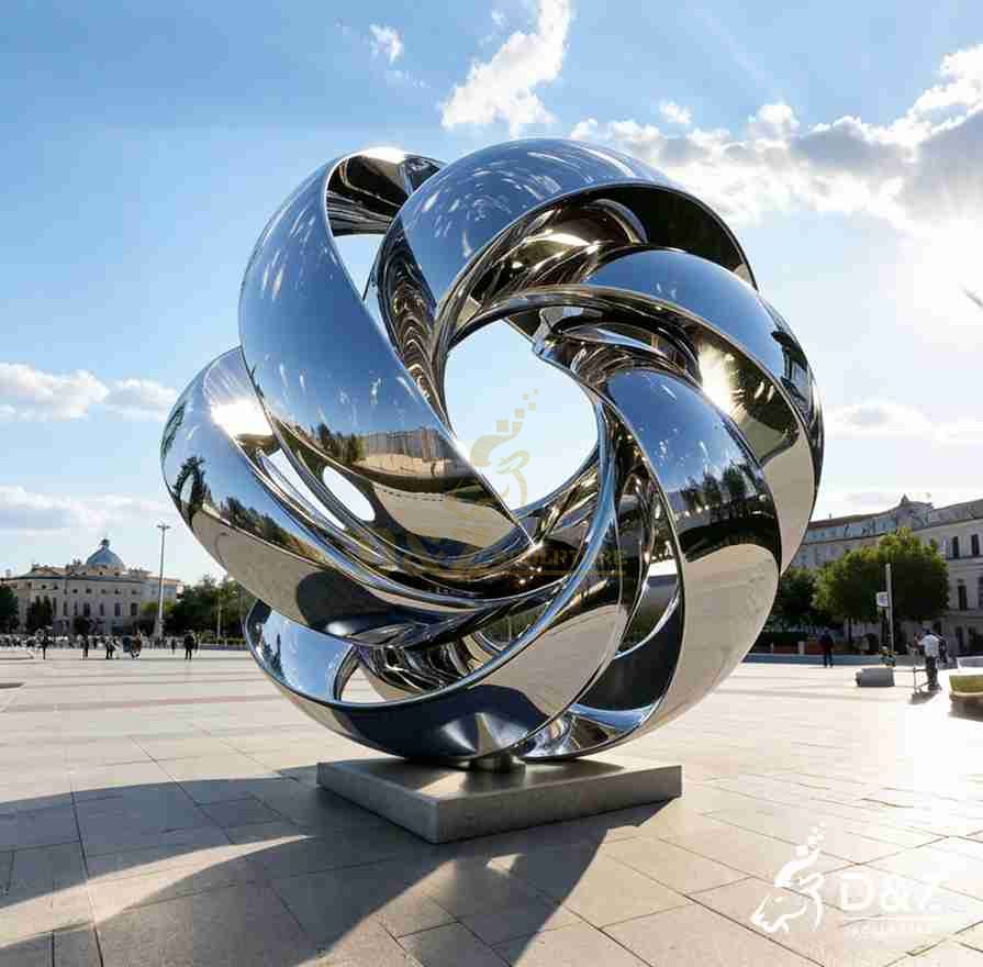 Metal Abstract Modern Sculpture 3