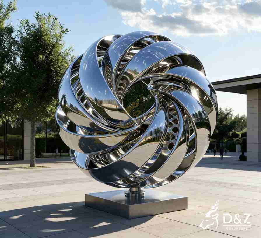 Metal Abstract Modern Sculpture 6