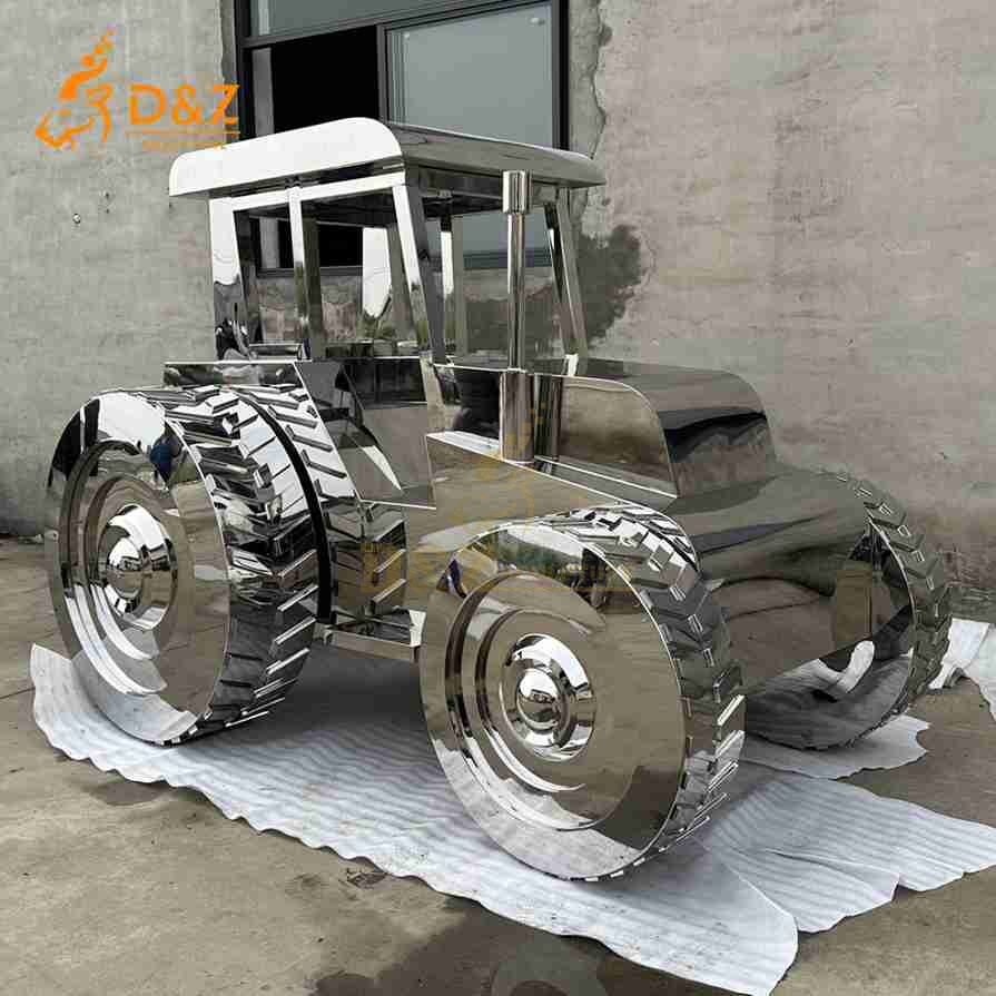 Metal Tractor Sculpture 2