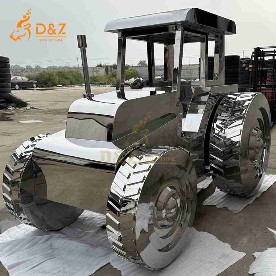 Metal Tractor Sculpture 6