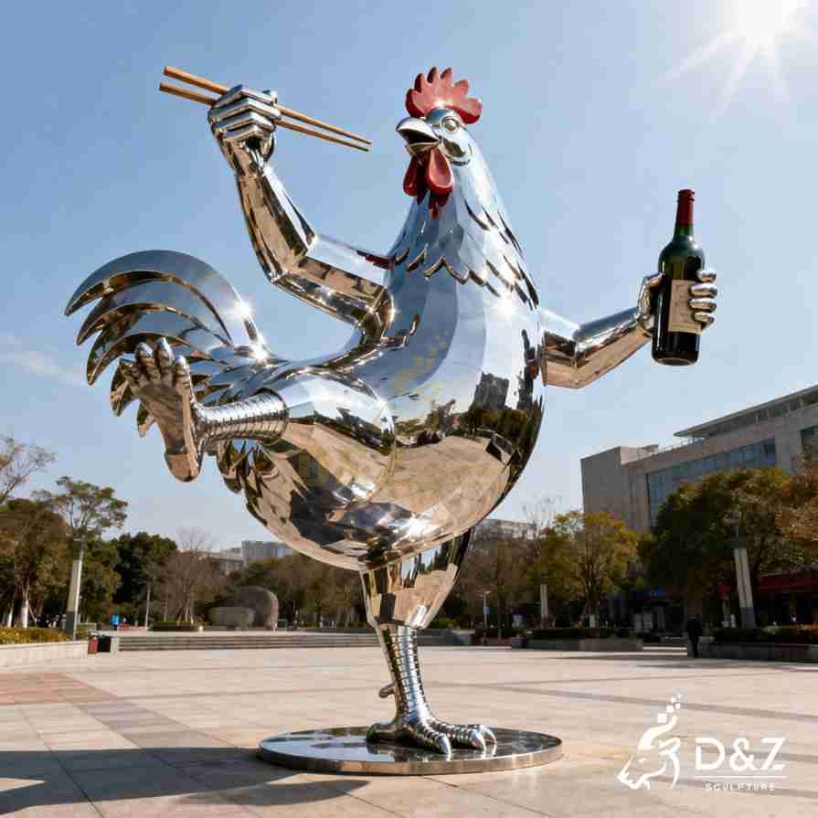 15-15 Large Metal Modern Animal Sculptures: Public Art Guide