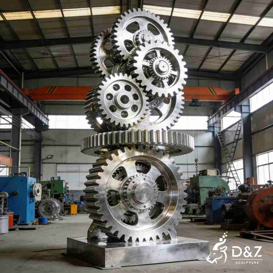 Kinetic Metal Gear Sculpture 4