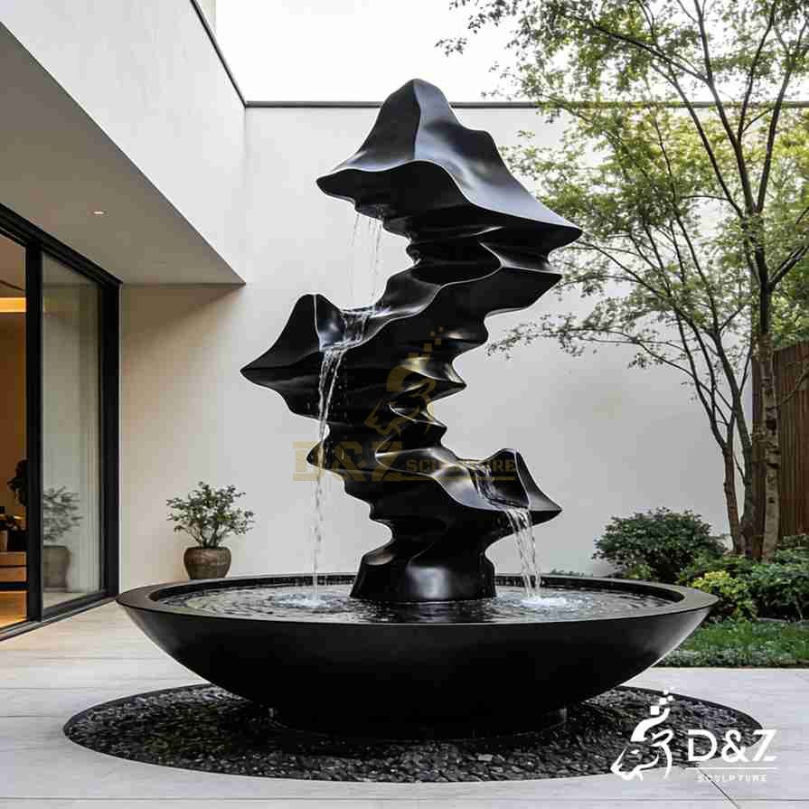 Black Metal Rockery Fountain 2 Black Metal Rockery Fountain 2