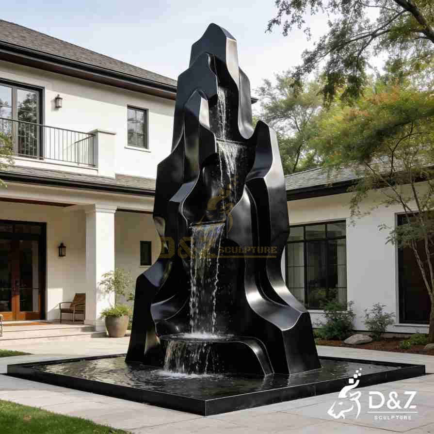 Black Metal Rockery Fountain 3 Black Metal Rockery Fountain 3