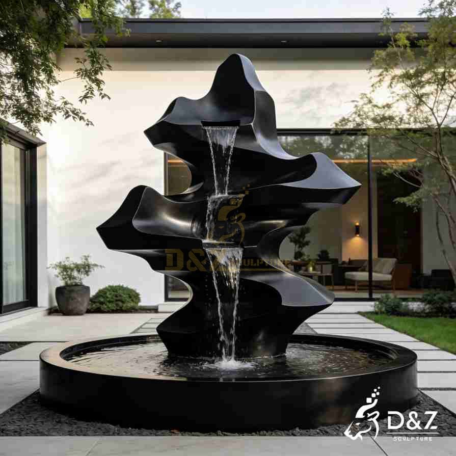 Black Metal Rockery Fountain 5 Black Metal Rockery Fountain 5
