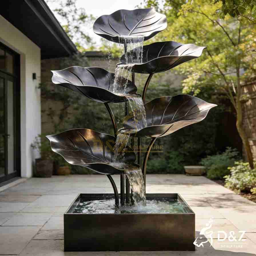 Metal Leaf Fountain 3