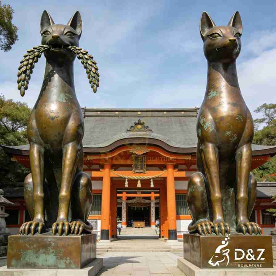 Japanese Fox Statue 1