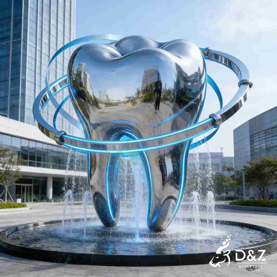Modern Metal Tooth Fountain 1