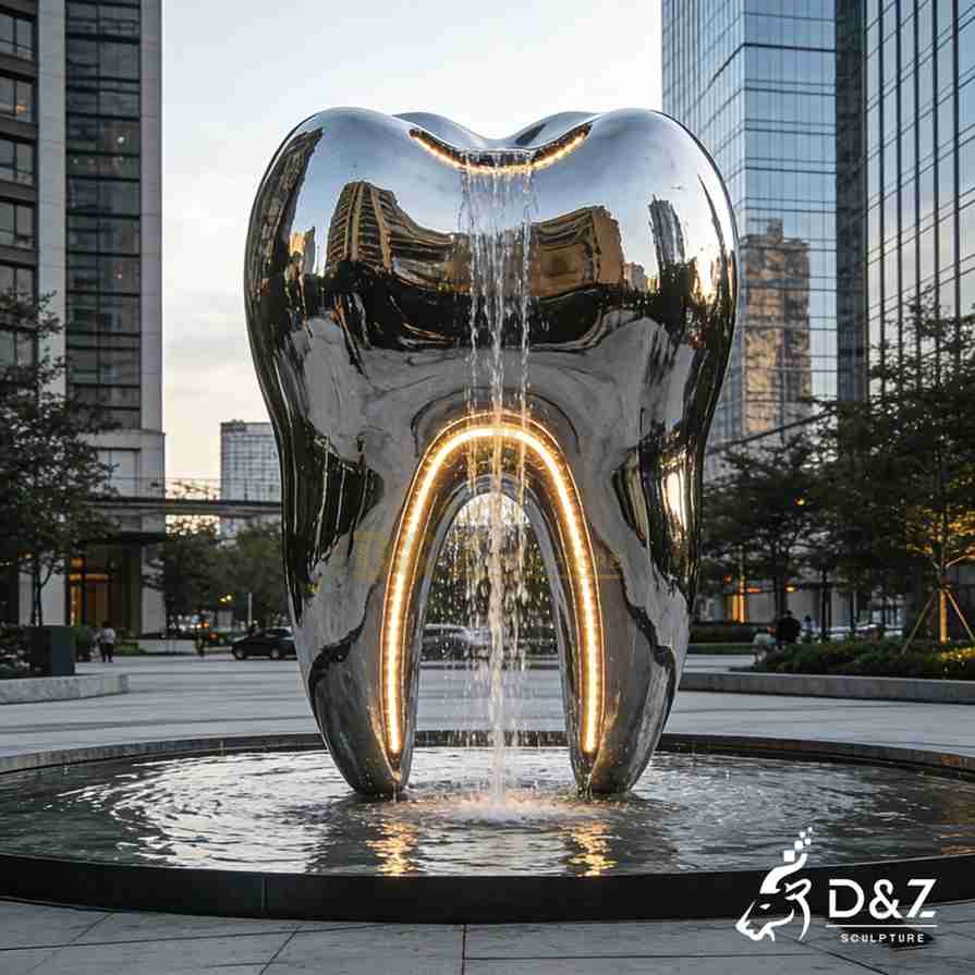 Modern Metal Tooth Fountain 3