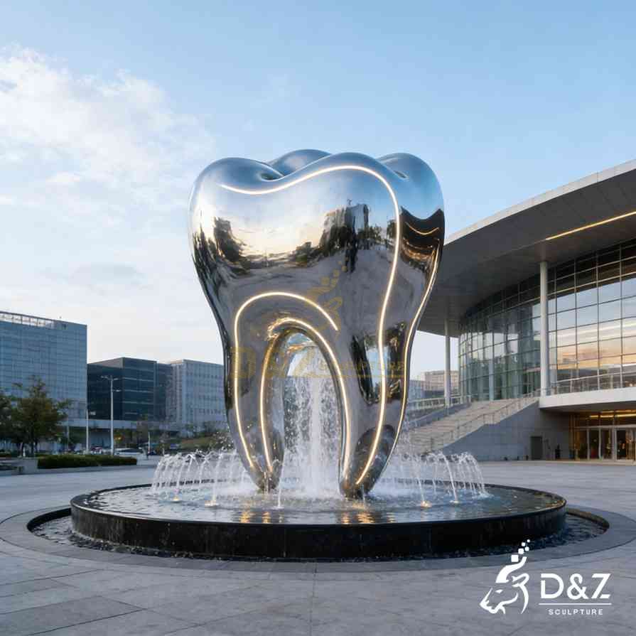 Modern Metal Tooth Fountain 4