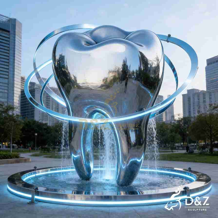 Modern Metal Tooth Fountain 6