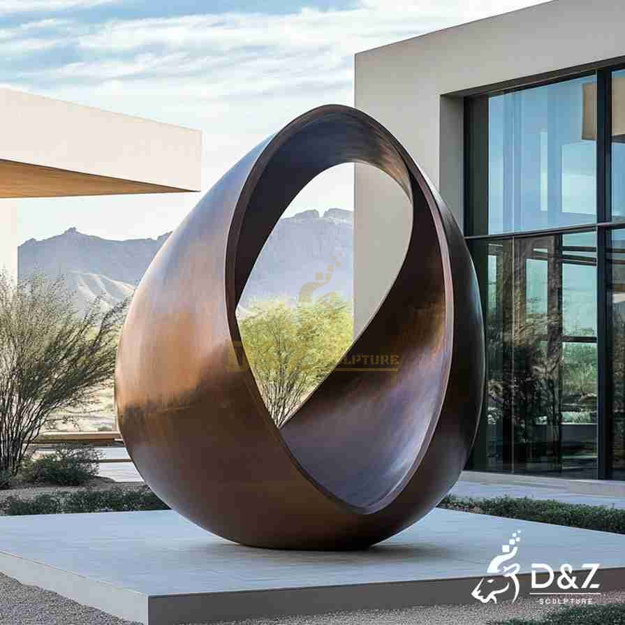 15-4 Large Bronze Modern Statues in Contemporary Landscape Art